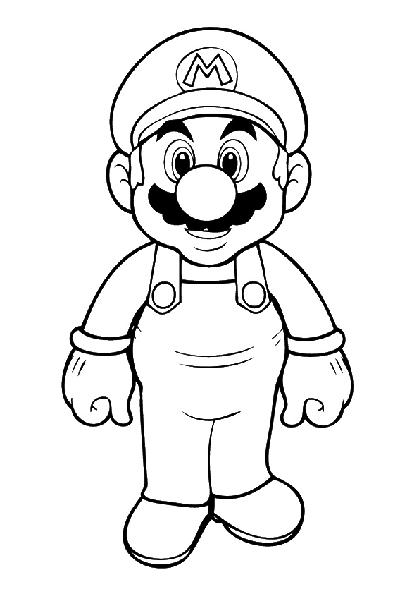 Plansa de colorat cu Super mario 6 29